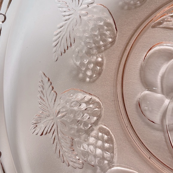 VTG Pink Fruit Salad Bowl - Picture 4 of 5